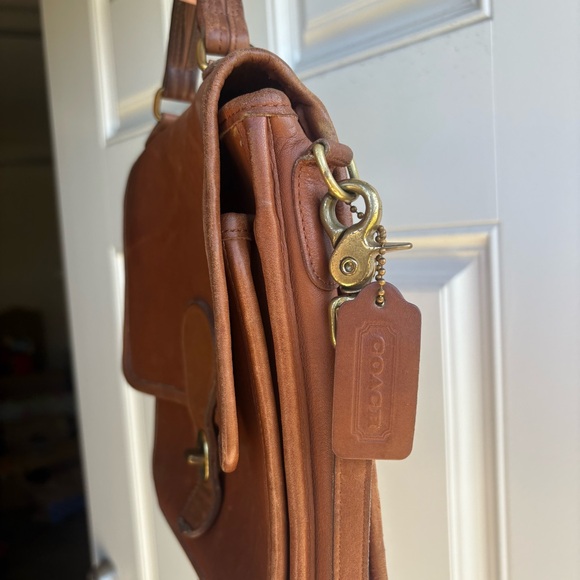 VTG Coach No. M5L-5130 brown leather messenger bag - Picture 2 of 7